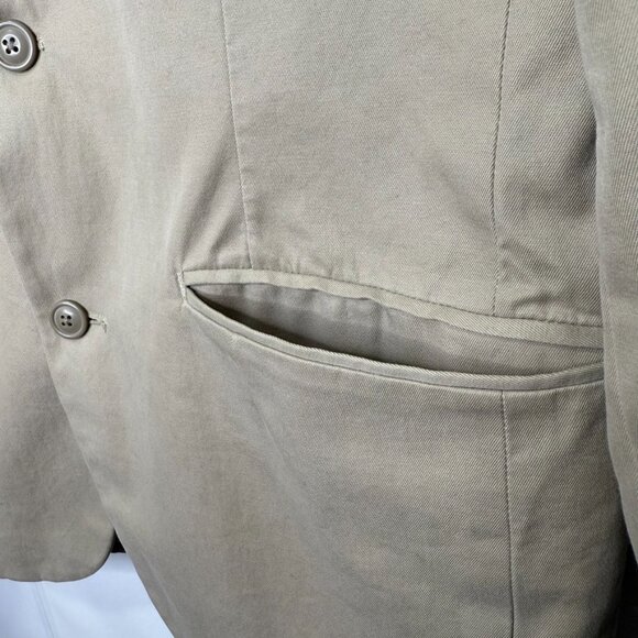 GAP Men's Tan Twill Blazer Medium - Picture 5 of 9